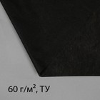 Материал мульчирующий, 10 × 3,2 м, плотность 60 г/м², с УФ-стабилизатором, чёрный - фото 6738770