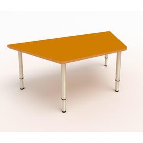 Стол-трапеция регулируемый, 1100 × 500 × 400 мм, группа 0-3, цвет оранжевый