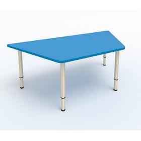 Стол-трапеция регулируемый, 1100 × 500 × 400 мм, группа 0-3, цвет синий