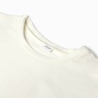 Футболка женская MINAKU: Оversize, цвет экрю, р-р 52 - фото 799765932
