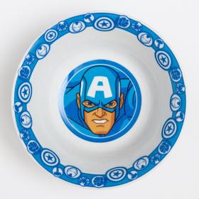 Салатник керамический детский "Капитан Америка", Мстители, 360 мл, 140мм