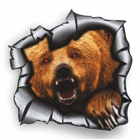 Наклейка "Разлом Медведь", 15 х 15 см