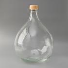 Бутыль стеклянная «Дамижана», 11 л, с крышкой - фото 847329