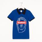 Футболка-поло для мальчика, цвет василёк, рост 110 см (5 лет) - фото 799766766 Футболка-поло для мальчика, цвет василёк, рост 110 см (5 лет) - фото 799766766