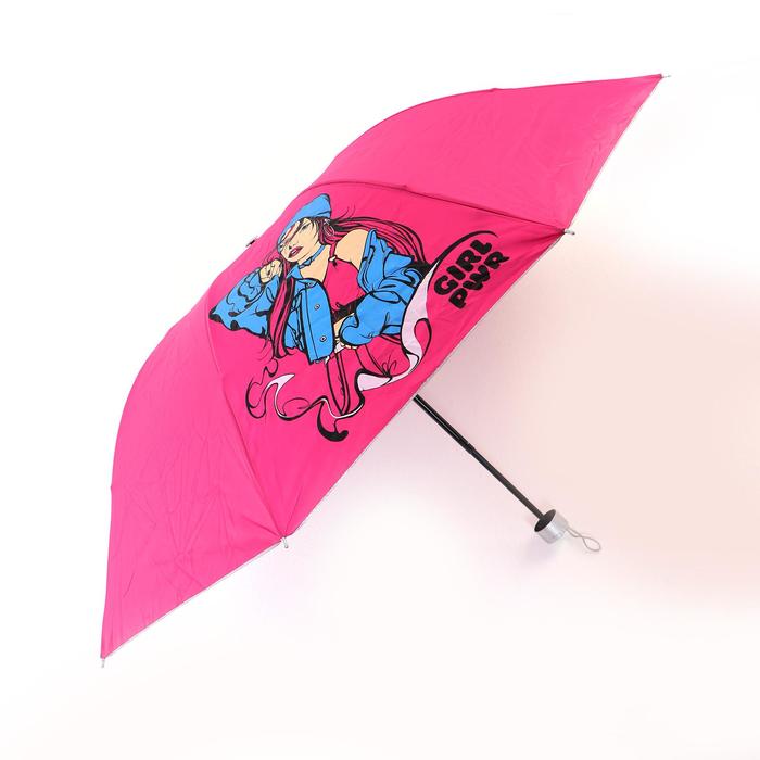 Зонт детский складной Girl power d=90 см - фото 799576376