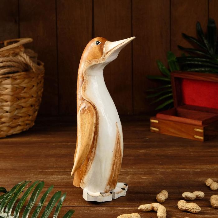 Сувенир "Пингвин Джо" дерево 15х12х30 см - фото 1052259
