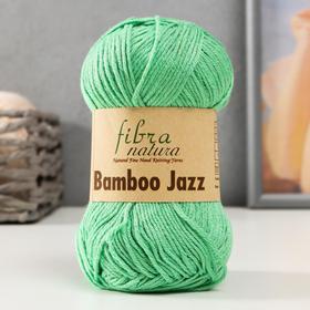 Пряжа "Bamboo Jazz"  50% Хлопок, 50% Бамбук 132м/50 гр (209 зеленый)