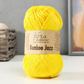 Пряжа "Bamboo Jazz"  50% Хлопок, 50% Бамбук 132м/50 гр (213 желтый)