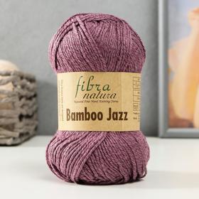 Пряжа "Bamboo Jazz"  50% Хлопок, 50% Бамбук 132м/50 гр (222 черничный)