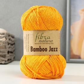 Пряжа "Bamboo Jazz"  50% Хлопок, 50% Бамбук 132м/50 гр (235 канарейка)