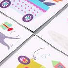 Наклейка пластик интерьерная цветная "Зверята и транспорт" 25х35 см набор 4 листа - фото 799585728