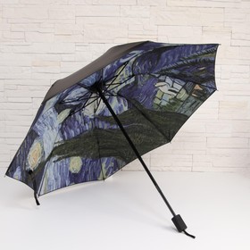 Зонт механический «Картины Винсента ван Гога», 4 сложения, 8 спиц, R = 48 см