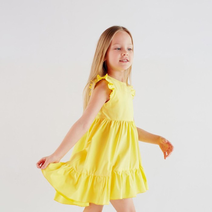 Платье детское KAFTAN "Princess", размер 34 (122-128), цвет жёлтый - фото 854986