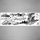 Наклейка пластик интерьерная чёрная "Дикая птица" 30х90 см - фото 799587877