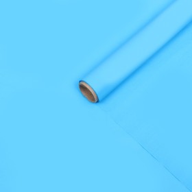 Бумага упаковочная тишью двухстороняя, голубая, 0,6 х 10 м