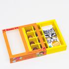 Коробка под 8 конфет + шоколад, с окном , "Любовь-это...", оранжевая, 17,7 х 17,85 х 3,85 см 7007548