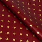 Бумага глянцевая "Горох", винный,1 х 0,7 м, 2 шт. 6485031