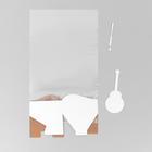 Пакет с жёстким дном, белый, 10 х 10 х 32 см 6893465