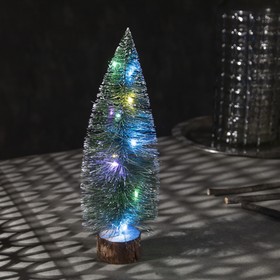 Фигура светодиодная "Елочка с гирляндой" 25 см, 10LED, LR41*2, 3 режима, МУЛЬТИ в Донецке