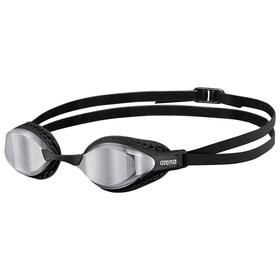Очки для плавания ARENA Airspeed Mirror, зеркальные линзы, сменная переносица, чёрная оправа