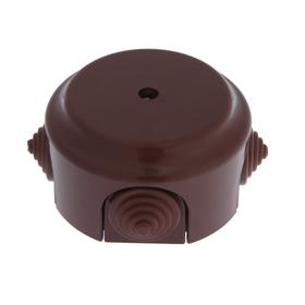 Коробка распределительная BYLECTRICA Ретро КМ-449, 95х95х45 мм, IP20, откр. уст., коричневая