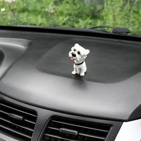 Собака на панель авто, качающая головой, мини, СП 30