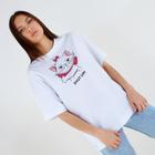 Футболка «Мари» Коты аристократы oversize, цвет белый 6487544 - фото 6157494