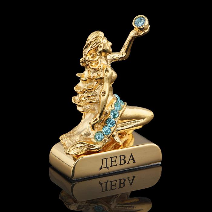 Сувенир знак зодиака «Дева», 5×2×5 см, с кристаллами Сваровски