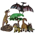 Набор фигурок: птеродактиль, трицератопс, брахиозавр, тиранозавр, стегозавр, 7 предметов - фото 5025169