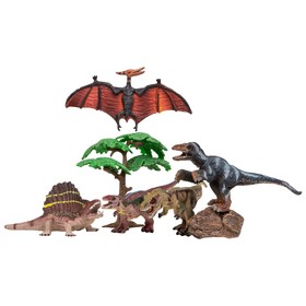 Набор фигурок: птеродактили, диметродон, тираннозавр, троодон, велоцираптор, 7 предметов