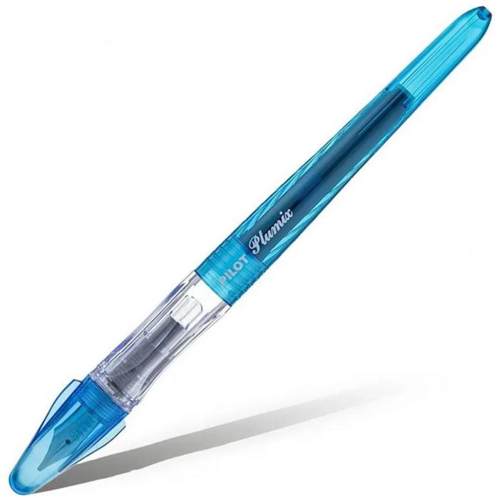 Ручка перьевая Pilot Plumix Neon Medium узел 0,58мм, голуб корп, чернила синие FCD-PXN (LB)