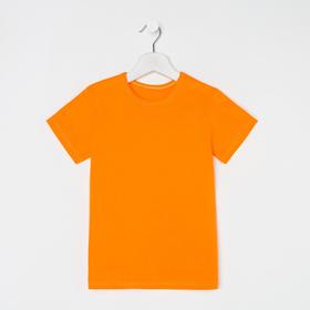 Футболка детская, цвет оранжевый/МИКС, рост 86 см