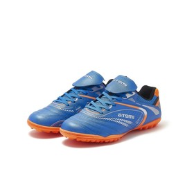 Бутсы футбольные Atemi SD300 TURF, цвет голубой/оранжевый, синтетическая кожа, размер 30