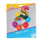 Букет из шаров «День рождения – облако. 5 лет», фольга, латекс, набор 7 шт. - фото 799643940