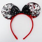 Ободок с паетками Минни Маус, красный - фото 799645974 Ободок с паетками Минни Маус, красный - фото 799645974