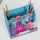 Органайзер с местом под телефон «Вдохновляй», цветы, 17,5 х 12,3 х 12 см - фото 799646160