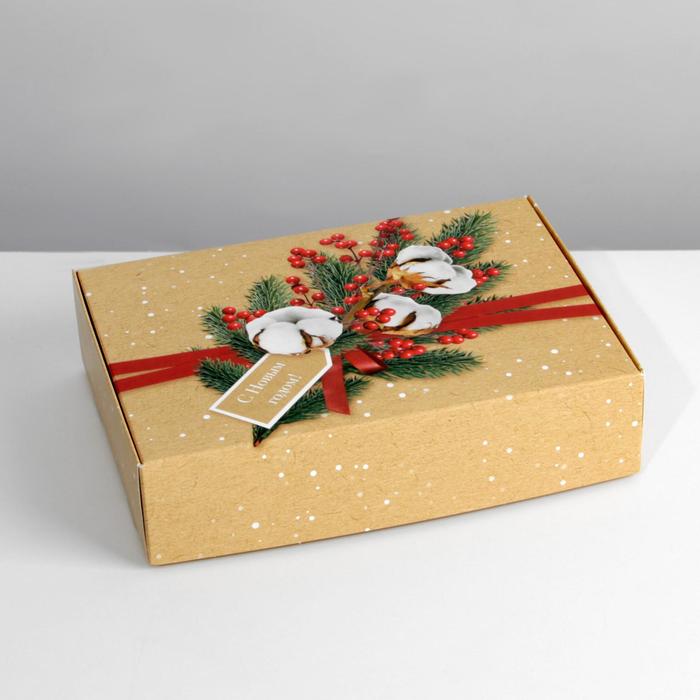 Коробка складная «Посылка», 21 × 15 × 5 см - фото 1078928