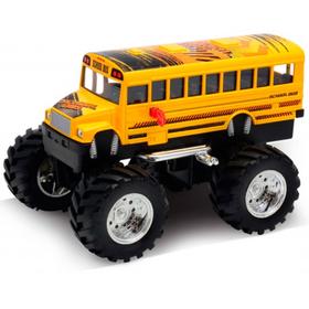 Модель машины School Bus Big Wheel Monster, масштаб 1:34-1:39