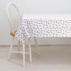 Клеёнка столовая на тканевой основе Доляна «Пёрышки», ширина 137 см, рулон 20 м - фото 799650598