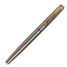 Ручка-роллер Parker Jotter Core T63 Stainless Steel GT F, 0.5 мм, корпус из нержавеющей стали, чёрные чернила