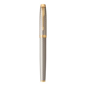 Ручка-роллер Parker IM Premium T323 Grey GT F, 0.5 мм, корпус из алюминия, чёрные чернила
