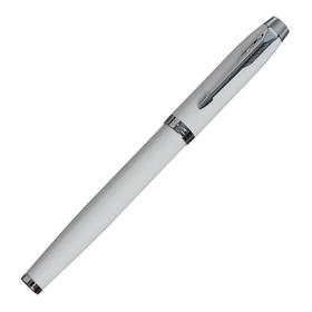 Ручка-роллер Parker IM Core T321 White CT F, 0.5 мм, корпус из латуни, чёрные чернила