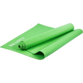 Коврик для йоги и фитнеса Bradex SF 0681, 173х61х0,4 см, зеленый
