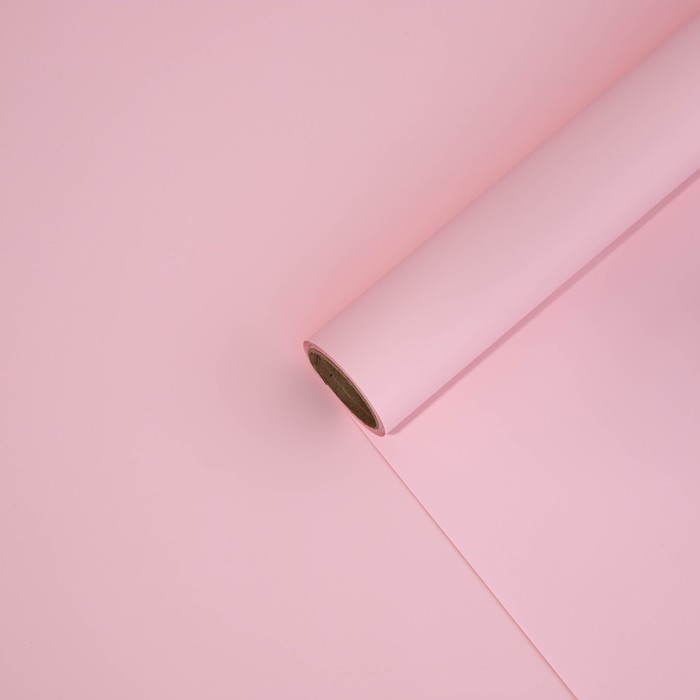 Матовая пленка "Светло-розовый"  0,5x8 м 55мкм - фото 799690268