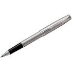 Ручка-роллер Parker Sonnet Core T526 Stainless Steel CT F 0.5 мм, корпус из нержавеющей стали, чёрные чернила - фото 6465177