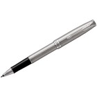 Ручка-роллер Parker Sonnet Core T526 Stainless Steel CT F 0.5 мм, корпус из нержавеющей стали, чёрные чернила 7068741 - фото 6990785