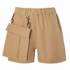 Шорты женские MINAKU: Casual Collection цвет бежевый, р-р 42 - фото 799691421