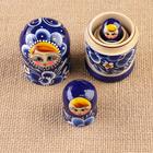 Матрёшка 3-х кукольная "Зоя" 11 см, ручная роспись - фото 108211346