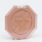 Хайлайтер для лица компактный Glow Vibes Divage № 02 розовое золото - фото 2538239
