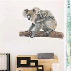 Наклейка пластик интерьерная цветная "Коала с детёнышем" 28х39 см - фото 799702652